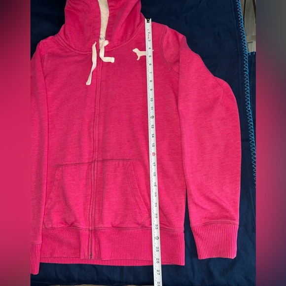 VS PINK ~Love Pink 86~ Hoodie Lined w/ Faux Fur - Picture 14 of 15